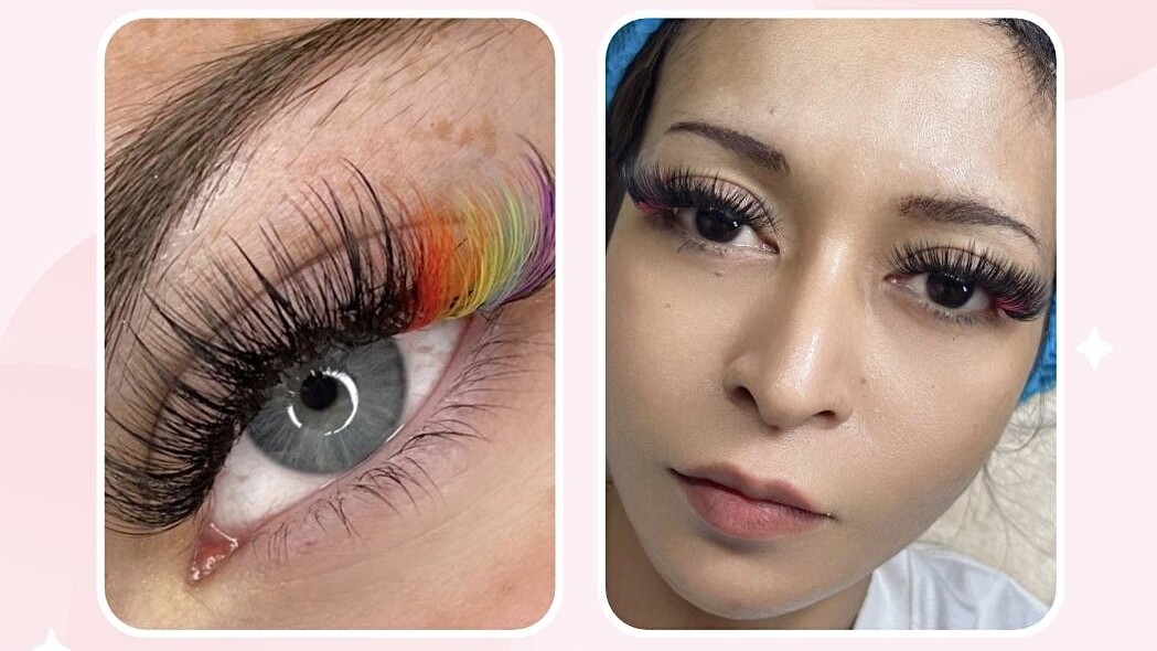 Colored Lash Style Extensions by Momo Colored Lash Style Extensions by Momo